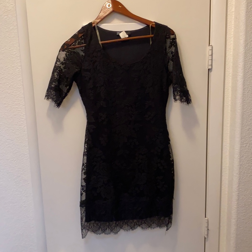 Black Lace Cocktail Dress
